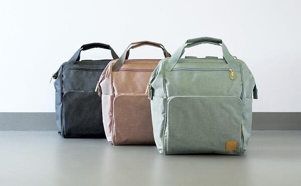 Les différentes coloris du sac à dos à langer Lässig Glam Goldie