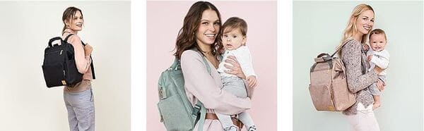 Utilisation quotidienne d'un sac à dos à langer bébé