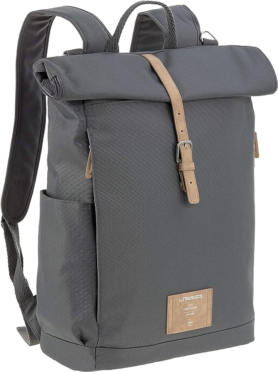 Taille et rangement du Sac à dos à langer Rolltop de la marque LÄSSIG