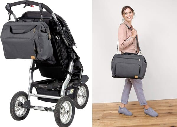 Utilisation quotidienne du sac à langer bébé pour jumeaux Lässig